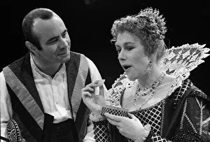 Helen Mirren and Bob Hoskins in Duchess of Malfi theatre play, March 1981