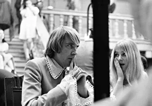 Thoughtful Prints: Helen Mirren as Hermia seen here with a thoughtful David Warner as Lysander on location