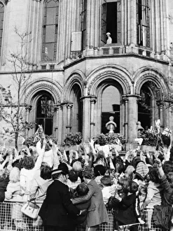 Royal Visit Prints: Hello Manchester'Her Majesty Queen Elizabeth II gives a royal wave