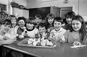 Helping feather the nest of the £500, 000 Examiner Bodyscanner Appeal are pupils of