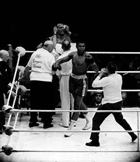 Henry Cooper in his fight against Muhammad Ali June 1963 formerly Cassius Clay is