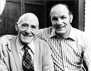 Henry Cooper Former Heavyweight Boxer January 1976 with his father at his Wembley