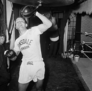Henry Cooper seen here in training at The Bellingham for his fight against Cassius Clay