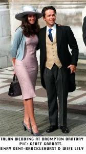 Henry Dent Brocklehurst with his wife Lily Dent Brocklehurst at an Italian wedding