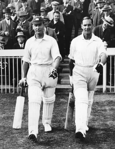 Herbert Sutcliffe with Jack Hobbs England Famous opening batsmen in June 1926