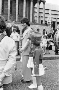 Take Me High 1973, filming procession scenes on the streets of Birmingham
