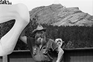 High in the Black Hills of Dakota, sculptor Korczak Ziolkowski (pictured