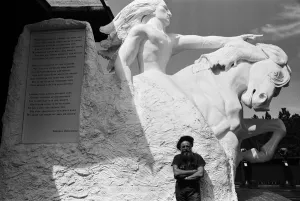 High in the Black Hills of Dakota, sculptor Korczak Ziolkowski (pictured