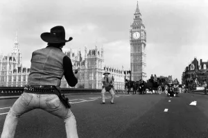 Stuntman Prints: High Dawn in the West (Minster): This shoot took place on WestMinster Bridgre this