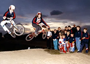 Teesside Supplement Prints: High fliers... Scott Forbes (l) and Lisa Wright show off the skills that took Langbaurgh