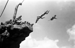 00012 Prints: High jumps and long jumps come as very little effort to the monkeys on Monkey Hill