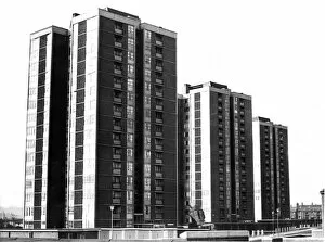 00317 Collection: The high rise flats in Walker at the junction of Church Street