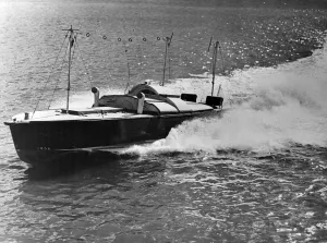Speed Boat Prints: A high-speed Armoured Target Boat (ATB) used by the RAF for bombing practice