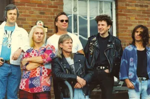 00072 Prints: Hilton Valentine (front centre), former guitarist with The Animals