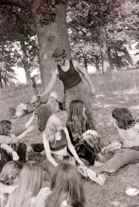 Core76 Prints: Hippy Festival Windsor Great Park August 1972 Groups of hippies from all over