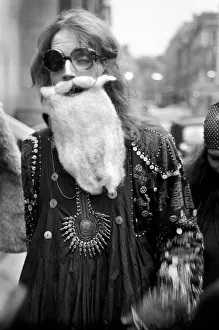 Hippy Nicholas Albery seen here outside the court house at Slough