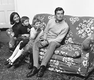 Historian Allan Clark 37 seen here at home with his wife Caroline Jayne