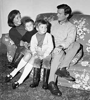 Historian Allan Clark 37 seen here at home with his wife Caroline Jayne