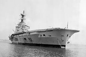 HMS Ark Royal arrives at Plymouth after arriving rom the Far East june 1966 A&copy