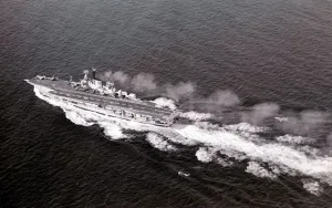 HMS Ark Royal during military exercises in the English Channel September 1970