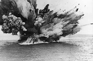 HMS Barham, torpedoed off the Egyptian coast in The Mediterranean Sea