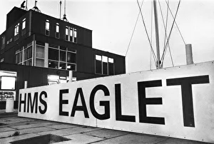 Sign Prints: HMS Eaglet, the training centre for the Royal Naval Reserve associated with Liverpool
