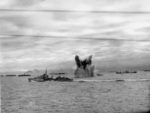 Russia Prints: HMS Eskimo a Royal Navy Tribal Class Destroyer seen here on Arctic convoy duty