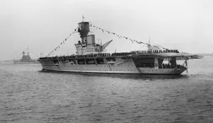 Twenties Prints: HMS Hermes, the Royal Navys first purpose built aircraft carrier