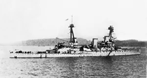Cruiser Prints: HMS Indomitable an Invincible-class battlecruiser of the British Royal Navy