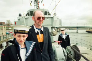 HMS Kellington, berthed at Stockton Quayside is now open to the public
