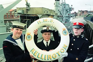 HMS Kellington, berthed at Stockton Quayside is now open to the public