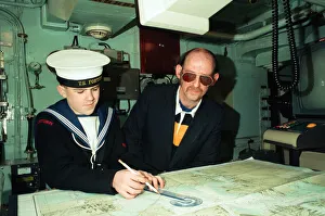 HMS Kellington, berthed at Stockton Quayside is now open to the public