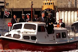 HMS Repulse decommissioning at Faslane nuclear submarine base attended by John Major