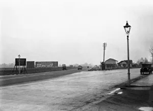 Petrol Station Prints: Hoardings advertising the Richings Park Estate on the Colnbrook Bypass Circa 1936