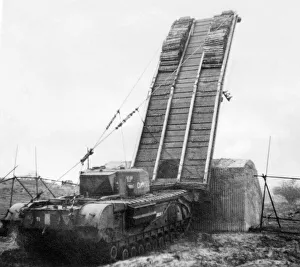00846 Prints: Hobarts Funnies were a number of unusually modified tanks operated by the 79th