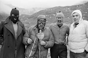 Not a holdup gang, but four of the members of a climbing team lead by Chris Bonington who