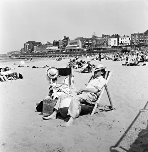 01241 Prints: Holiday scenes on Whit Sunday at Margate, Kent. Pictured