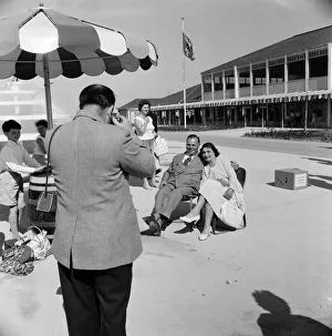 01357 Prints: Holidaymakers enjoying their holiday at Butlins Holiday Camp, Minehead