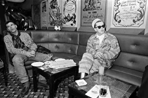 Camouflage Prints: Holly Johnson, lead singer with Frankie Goes To Hollywood pictured with Wolfgang