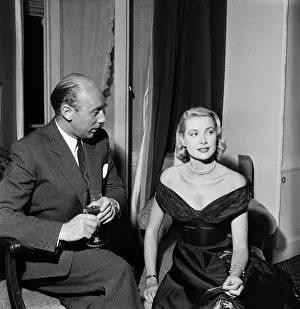 Hollywood actress Grace Kelly pictured during the 1955 Cannes Film festival