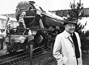Hollywood star Ray Milland is reunited with Flying Scotsman for its diamond jubilee in