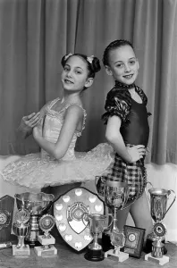 Two Holme Valley youngsters have really got into step on the dancing circuit