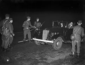 Home Guard Round Up Enemy'in Birmingham All-Night Test