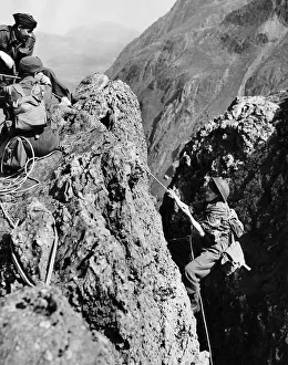 Home Guards in North Wales who keep watch for enemy invasion during WW2