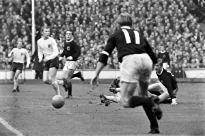 Home International Championship match at Wembley Stadium. England 2 v Scotland 2