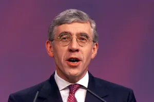 Home Secretary Jack Straw speaking at the Labour Party conference in Bournemouth