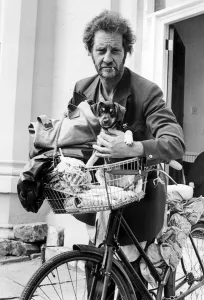 Shelter Prints: Homeless Alfie Bird who has promised to undertake a fund-raising cycle ride to Cornwall