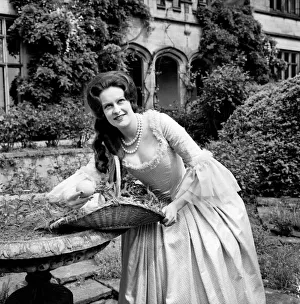 Ball Gown Prints: The Hon. Mrs. Lane Stourton of Knaresborough who will be Nell Gwynn at a Charity Ball