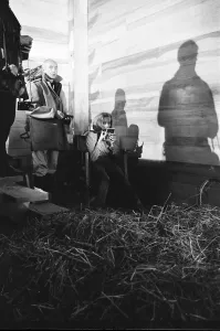 Shadows Prints: Honor Blackman as Pussy Galore seen here preparing for her fight scene with Sean Connery