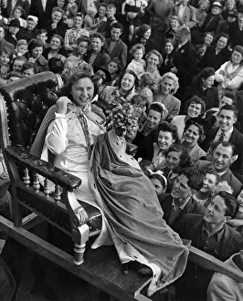 The Hops Festival Queen Miss Sally Burwood 16 September 1950